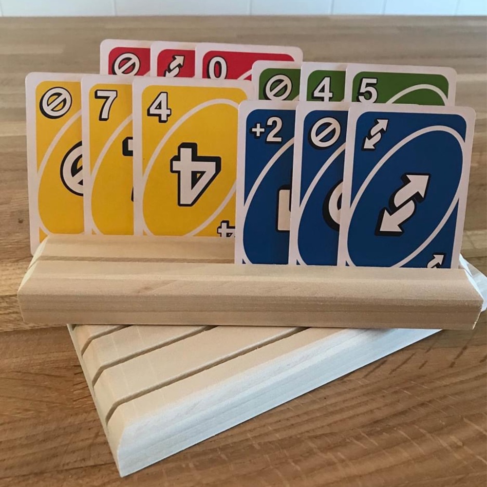 Set of 2 Handmade wooden card holders